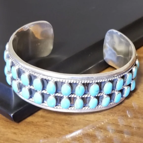 RARE Silpada Sterling Silver & Turquoise Bracelet